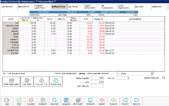 Product and Price Management
